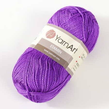 Yarn "etamin" 100% acrylic 180m/30g (431 purple)-1