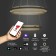 Smart suspended lamp Imperio, SMD, LED tape, 59x59 cm