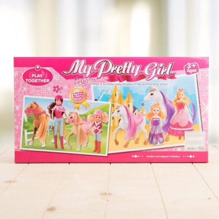 Game Set "Horse Walk": 2 dolls and 2 horses-7
