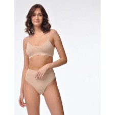 Female top on thin straps in the rubber Mirey Top V-Cutout Spala Stretta, size 46-48, bodily color
