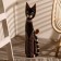 Figure tree "Cat tail pipe in a collar" 60 cm