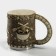 Stainless steel mug "Skull. Halloween ", 400 ml, beige color