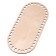 Donyshko for knitting, oval with parallel sides - 22 × 10.2 cm, HDF 3 mm, white