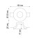 YESO lamp, 50 W, GU10, white color, D = 122mm