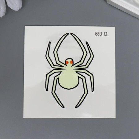 Tattoo on the body phosphorus "spiders" mix 6x6 cm-2