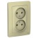 Double SE BLANCA, 16 A, 250 V, built -in, without salary, IP20, beige, Blnrs000027