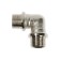 RTP square, 1/2 "x 90 ° external/external thread, nickel -plated brass, euroslot
