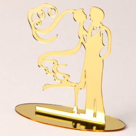 Topper "Wedding", Color Gold
