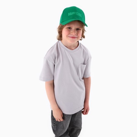 Baby cap for a boy Happycore, green color, rr 52-54, 5-7 years old-13