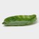 Glass Serving shares "Leaf", 31 × 19 cm, green color