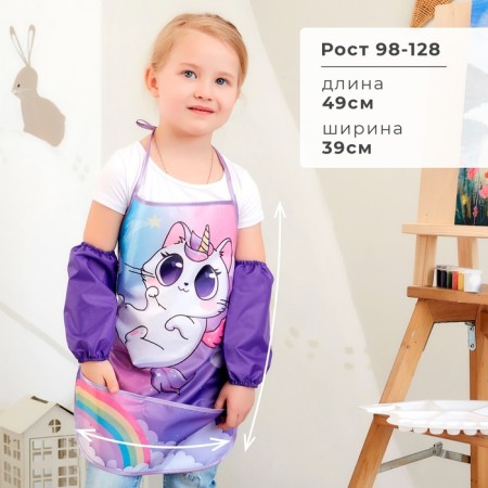 Apron with overtones Children's Ethel "Kotik", 49 x 39 cm-1