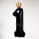 Foil ball 40 "" Number 1 with the crown ", the color is black