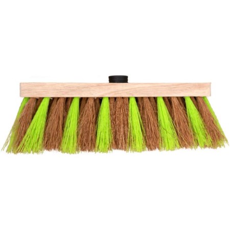Street wooden brush, coconut and plastic bristles, mix-4