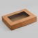 Folding box, with a window, craft, 28 x 20 x 5 cm