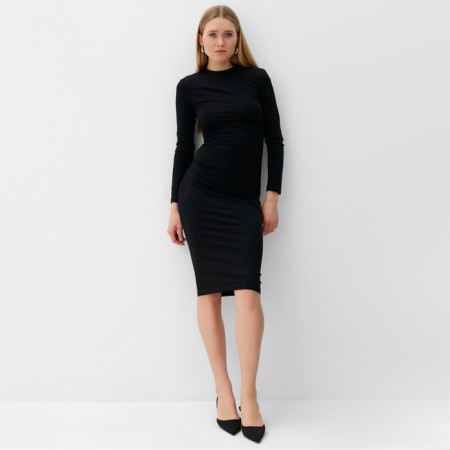 Women's dress with MINAKU: Casual Collection Black color, pr 44-1