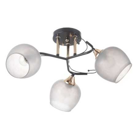 Acapulco chandelier 3x60W E27 brown, gold 52x52x24cm