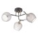 Acapulco chandelier 3x60W E27 brown, gold 52x52x24cm