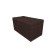 Puff with a lid and weighting, 800 × 400 × 420 mm, Savana Rogozhka, Chocolate Color
