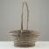 Wicker basket, 33 x 33 x 15.5 x 47 cm, gray, willow