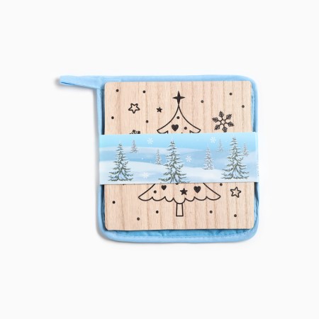 Kit kitchen Christmas tree: stand 15*15 cm, take 17*17cm-5
