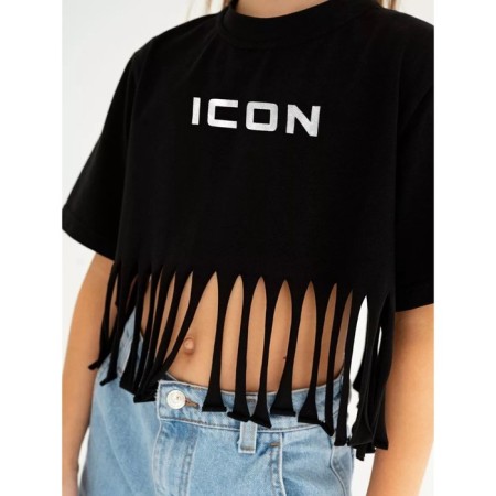T -shirt for girls, height 146 cm, black color-7
