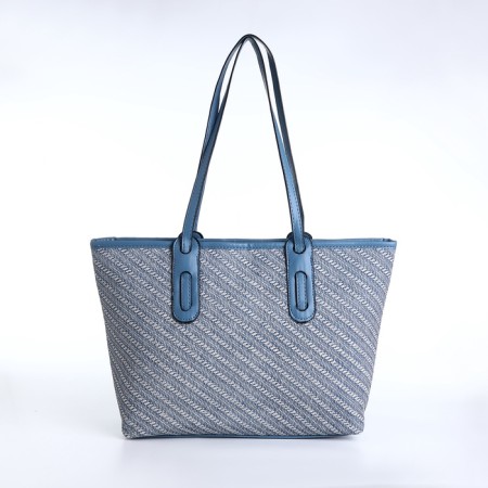 Women's bag with lightning, average size, blue color