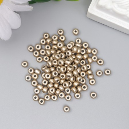 Glass beads 6/0 "metallic. Bright bronze" 10 g-1