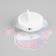 LED toy on Velcro "Snowman" 7.5 × 8.5 cm, batteries Lr44x3, glow of multi
