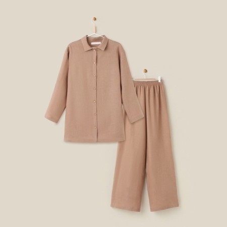 Female featherbone (shirt and trousers) SL Home p. XL, coffee-9