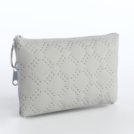 Women's wallet with lightning, gray color-1
