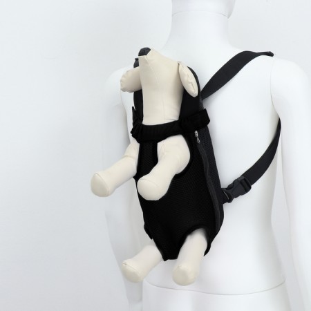 A backpack of cats for cats and dogs "Kangaroo", 35 x 25 x 20 cm, size S, black-3