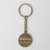 Key keychain, metal, mascot "Alexander" Latun, 3 x 3.5 x 2.5 cm