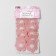 Knitted elements "chamomile", 3.7 × 3.7 cm, 10 pcs, pink/white color