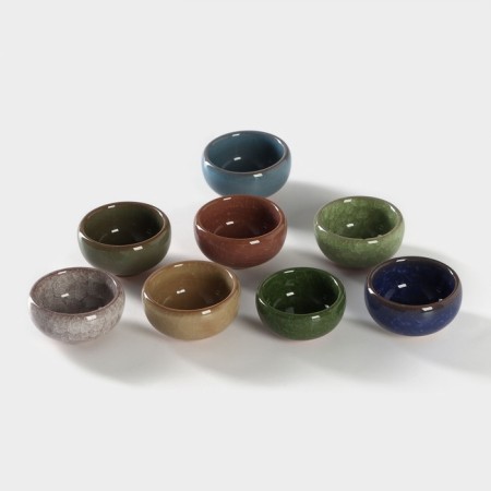 Piala ceramic "Moonstone", 35 ml, color mix-4