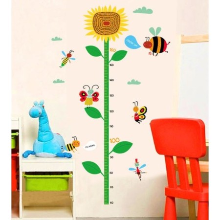 Sticker Plastic Interior Rostomer "Sunflower and Insects" 50x70 cm