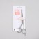 Hairdressing scissors with emphasis, blade - 6.5 cm, silver color