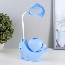 Dolphin table lamp LED 3W USB AKB Blue 14.5x5x28 cm Risalux