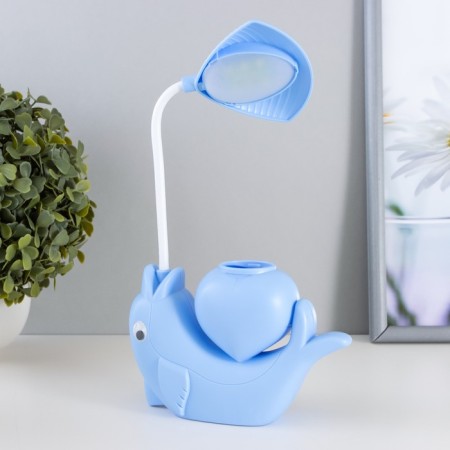 Dolphin table lamp LED 3W USB AKB Blue 14.5x5x28 cm Risalux