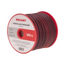 Acoustic cable REXANT SHVPM, 2 x 0.50 mm², red-black, bay 100 m