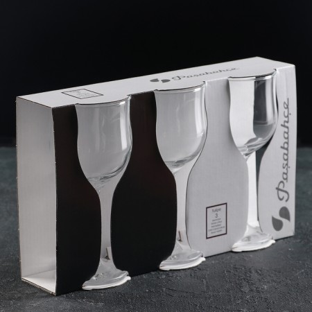 A set of glass glasses for red wine Tulipe, 240 ml, 3 pcs-1