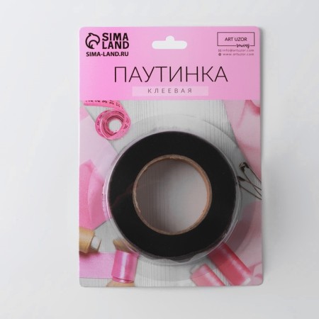Adhesive spider web, 15 mm, 15 ± 1 m, black color-3