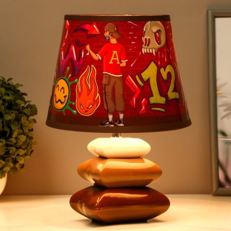 Graffiti table lamp E14 15W 20x20x28 cm Risalux-1