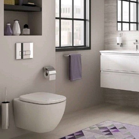 Sit and Ideal Standard Tesi T352901 toilets, with a smooth closing function-4