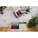 A set of organizers for storing linen with a leaf lid, 3 pcs, 32 × 24 × 12 cm, brown color