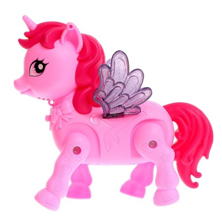 Musical toy "Miracle Ice Cream: Unicorn" walks, sound, light, with accessories-2
