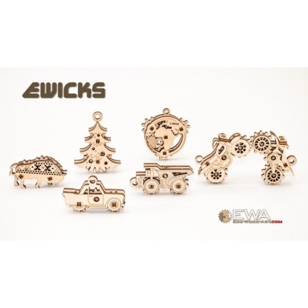 Wooden designer-cranes Ewa "Evik: New Year tree"-4