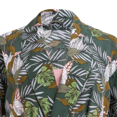 Kit (robe and combination) KAFTAN, 40-42, green/roses-10