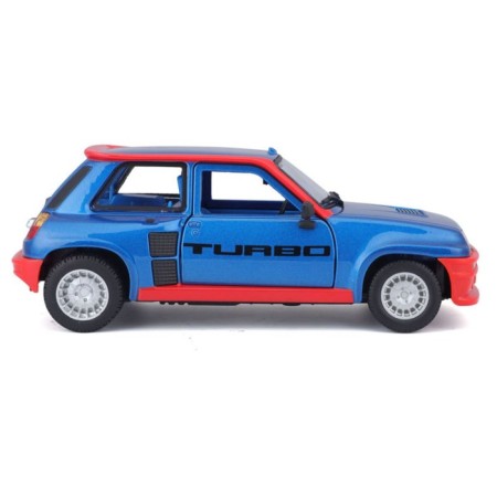 BBURAGO Renault 5 Turbo, Die-Cast, 1:24, opening doors, red-blue color-2