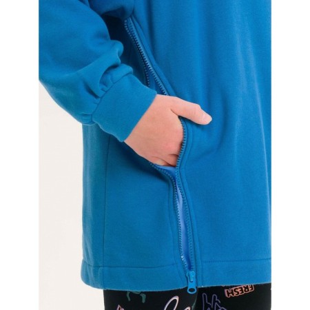 Sweatshirt for girls, height 146 cm, blue color-3