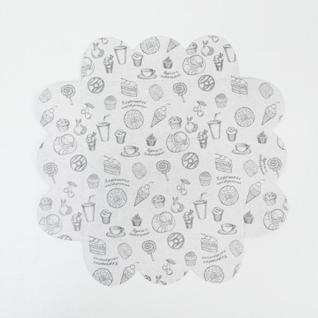 Cookie box, confectionery packaging with PVC lid, "goodies", 10.5 x 10.5 x 3 cm-3
